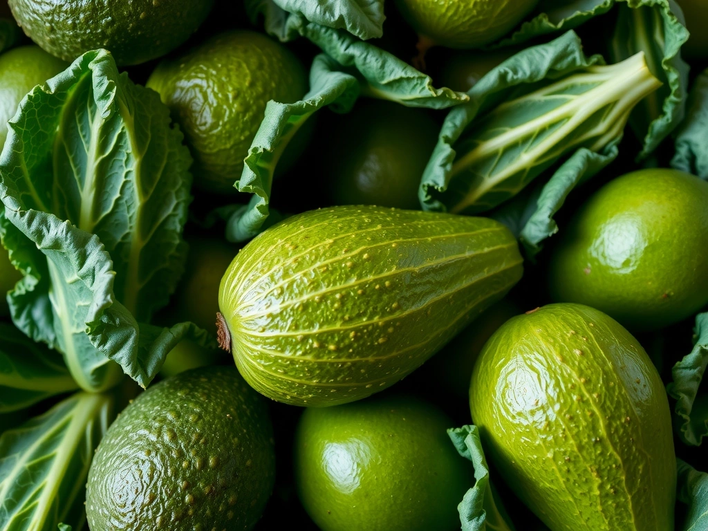 Frische gesunde Zutaten im Makro-Fokus