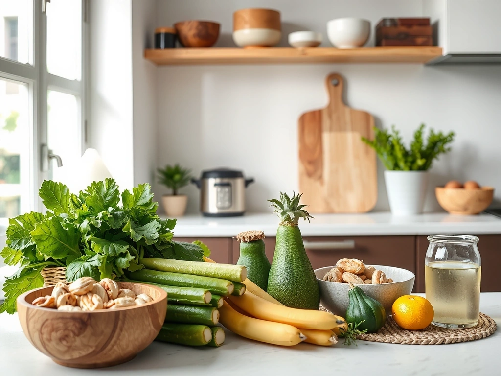 Frische Lebensmittel und Nährstoffe